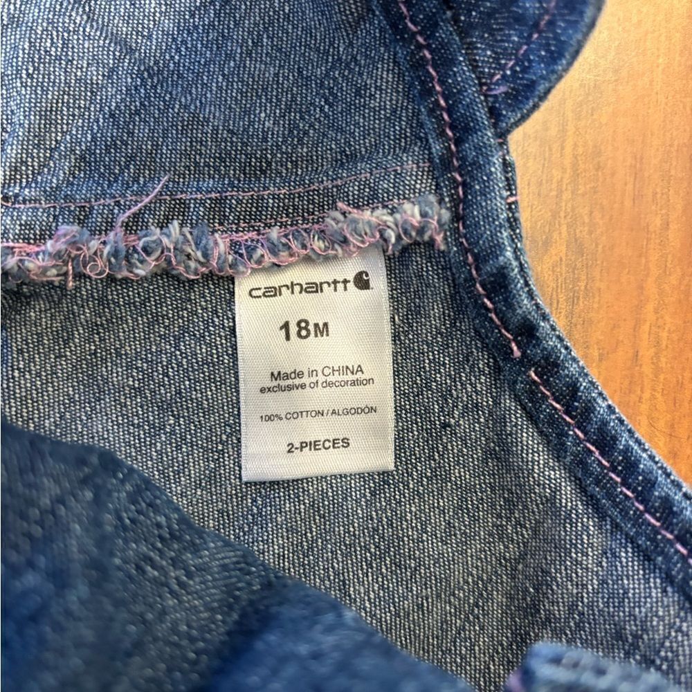 Carhartt denim embroidered overalls - Picture 6 of 7